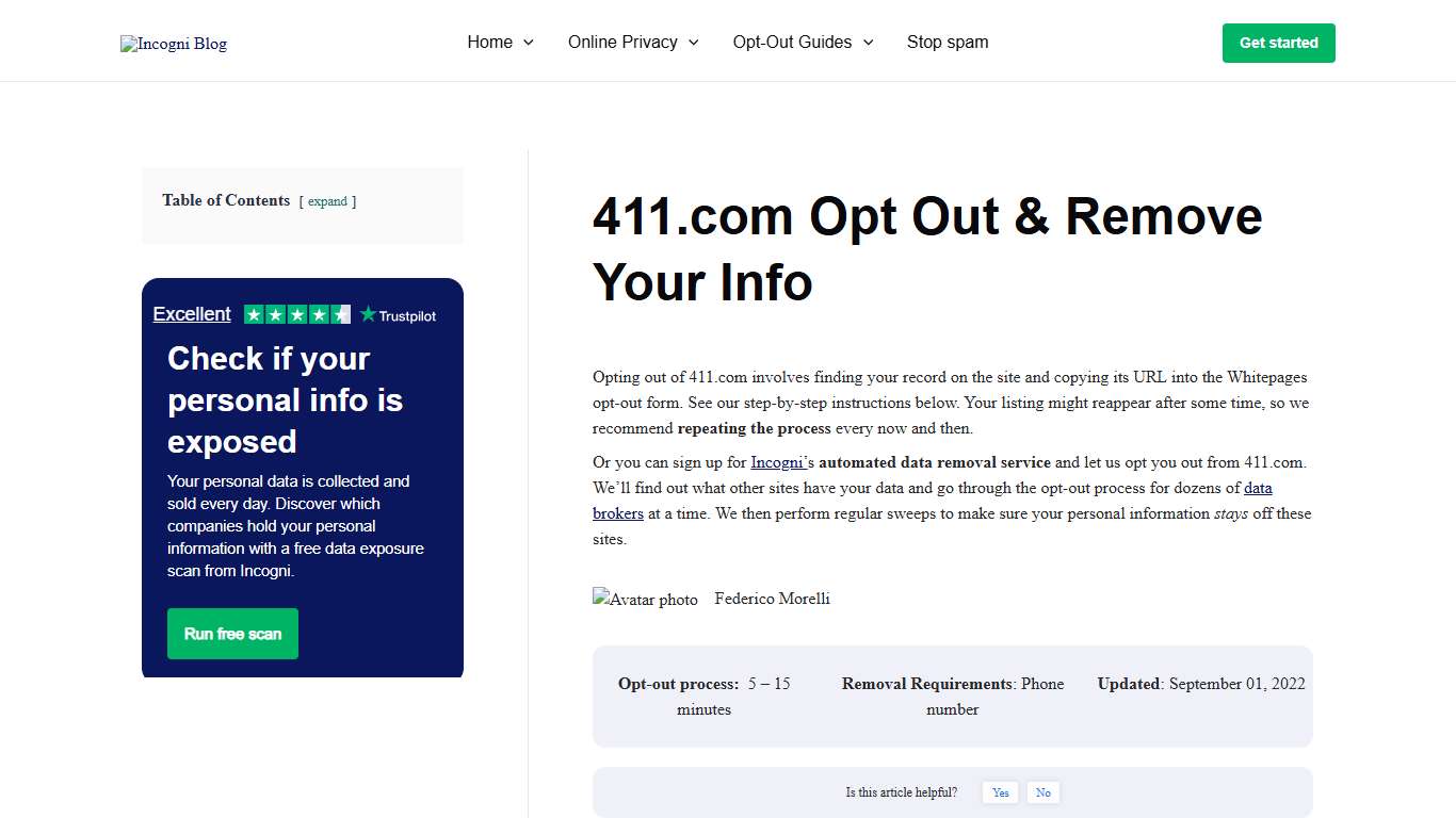 411.com Opt Out & Remove Your Info [2026] | Incogni